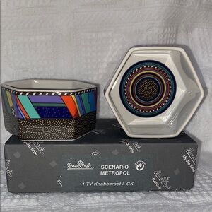 Rosenthal Scenario Metropol Studio-Line Geometric Multicolor Bowls VTG NIB